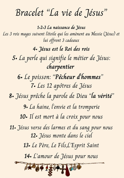 Bracelet La vie de Jésus